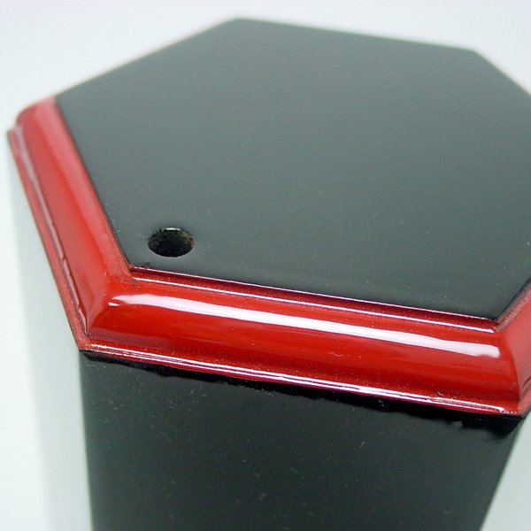 画像4: 本格的おみくじ みくじ筒 黒塗面朱 (4)