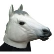 画像1: 大人用　干支　午　白馬のリアルゴムマスク (1)