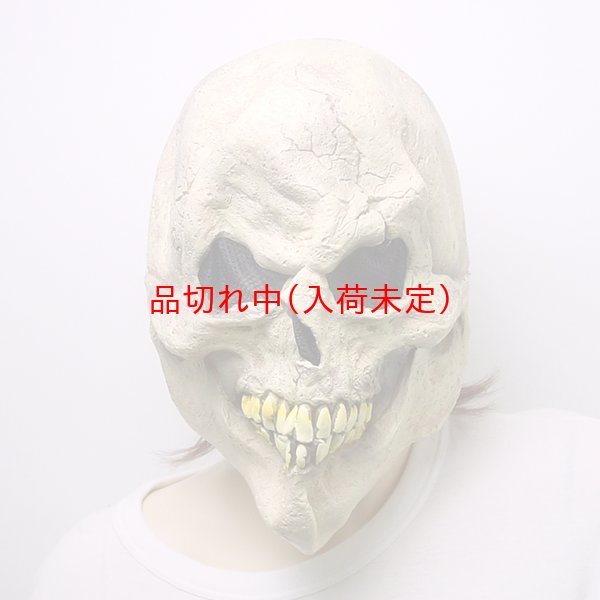 画像1: 大人用　リアルゴムマスク　頭蓋骨 (1)