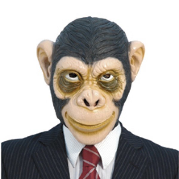 画像1: 大人用　リアルゴムマスク　類人猿 (1)