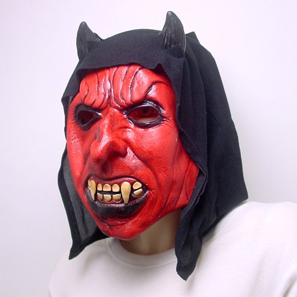 画像2: 大人用　節分　悪魔のリアルマスク (2)