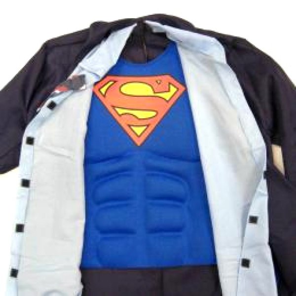 画像2: 大人用 コスチューム クラークケント (2)