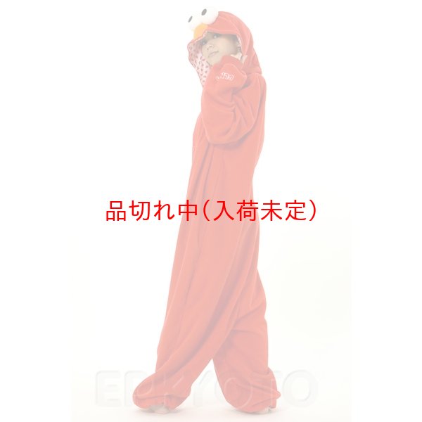 画像2: 大人用　キャラスーツ　エルモ (2)