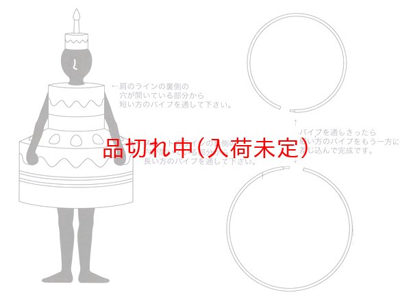 画像4: 大人用　コス着ぐるみ　ケーキ (4)