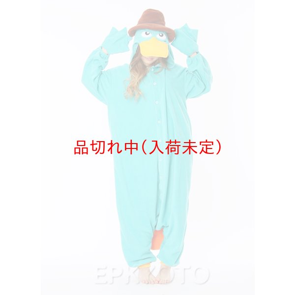 画像2: 大人用　キャラスーツ　エージェントP (2)