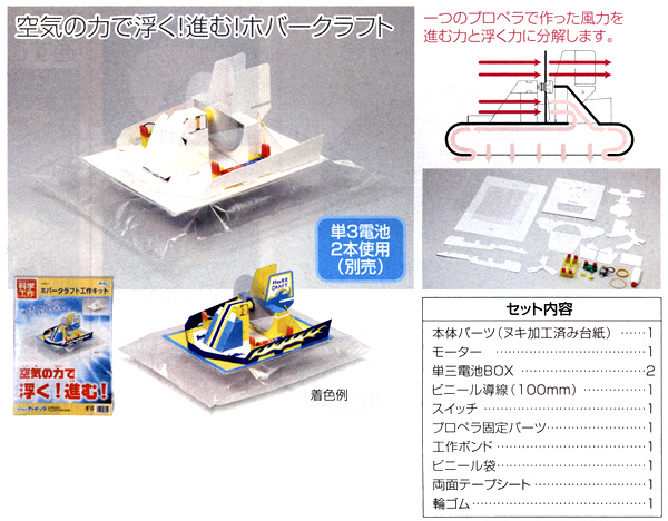 工作キット 手作りホバークラフト 手作り工作キット 手作りキット 組立 色塗 子供用 Com イベント用品とパーティーグッズの通販
